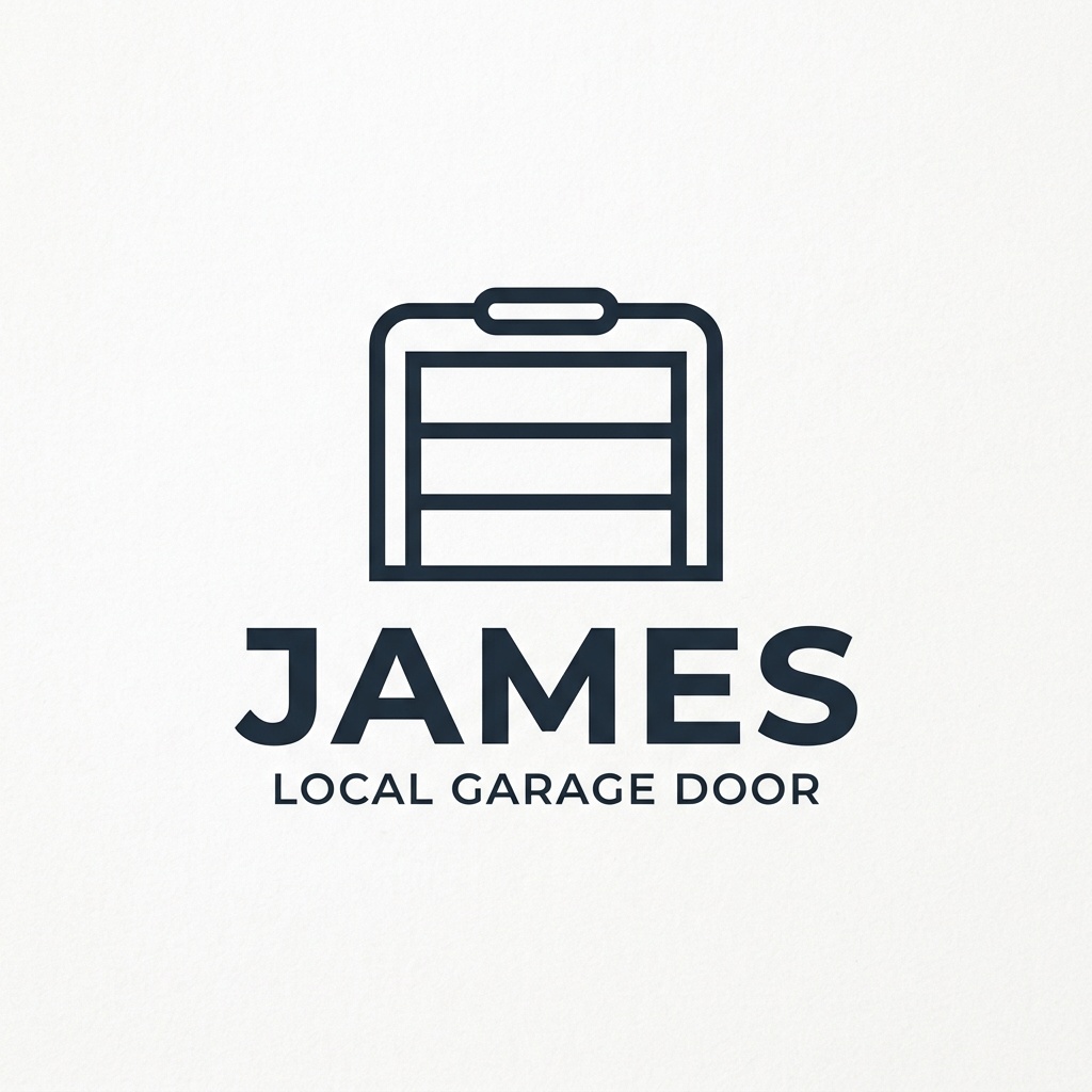James Local Garage Door Logo